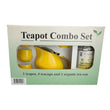 Load image into Gallery viewer, Tea Pot Set (Yellow) with Organic Oolong Green Tea