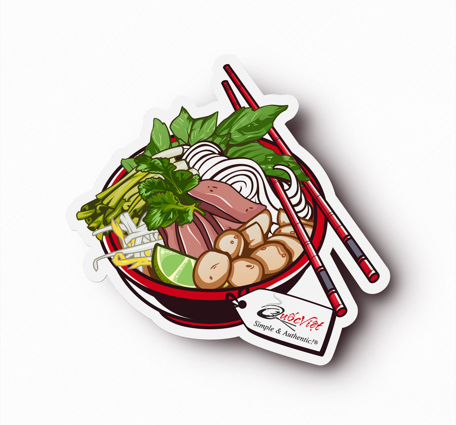 Limited Edition Quoc Viet Foods Pho Bowl Sticker